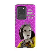 Samsung phone case-Busy Making Sh-t Happen By Clare Jordan-Product Details Raised bevel to protect screen from scratches. Impact resistant polycarbonate shell and shock absorbing inner TPU liner. Secure fit with design wrapping around side of the case and full access to ports. Compatible with Qi-standard wireless charging. Thickness 1/8 inch (3mm), weight 30g. Compatibility See drop down menu for options, please select the right case as we print to order.-Stringberry