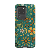 Samsung phone case-Butterflies Autumn 2 By Suzy Taylor-Product Details Raised bevel to protect screen from scratches. Impact resistant polycarbonate shell and shock absorbing inner TPU liner. Secure fit with design wrapping around side of the case and full access to ports. Compatible with Qi-standard wireless charging. Thickness 1/8 inch (3mm), weight 30g. Compatibility See drop down menu for options, please select the right case as we print to order.-Stringberry