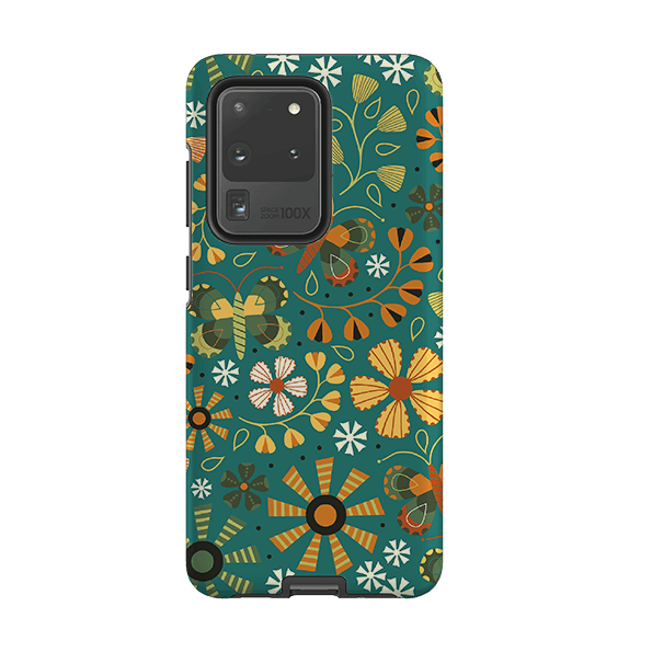 Samsung phone case-Butterflies Autumn 2 By Suzy Taylor-Product Details Raised bevel to protect screen from scratches. Impact resistant polycarbonate shell and shock absorbing inner TPU liner. Secure fit with design wrapping around side of the case and full access to ports. Compatible with Qi-standard wireless charging. Thickness 1/8 inch (3mm), weight 30g. Compatibility See drop down menu for options, please select the right case as we print to order.-Stringberry