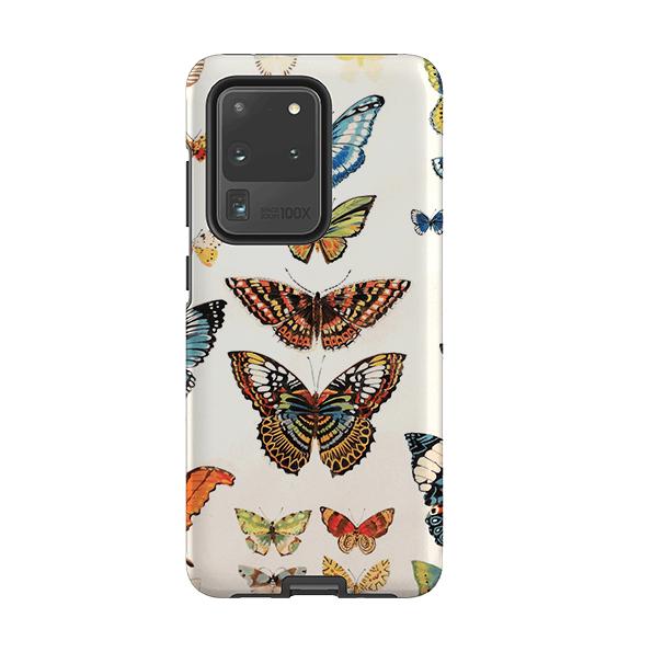 Samsung phone case-Butterflies By Sarah Campbell-Product Details Raised bevel to protect screen from scratches. Impact resistant polycarbonate shell and shock absorbing inner TPU liner. Secure fit with design wrapping around side of the case and full access to ports. Compatible with Qi-standard wireless charging. Thickness 1/8 inch (3mm), weight 30g. Compatibility See drop down menu for options, please select the right case as we print to order.-Stringberry