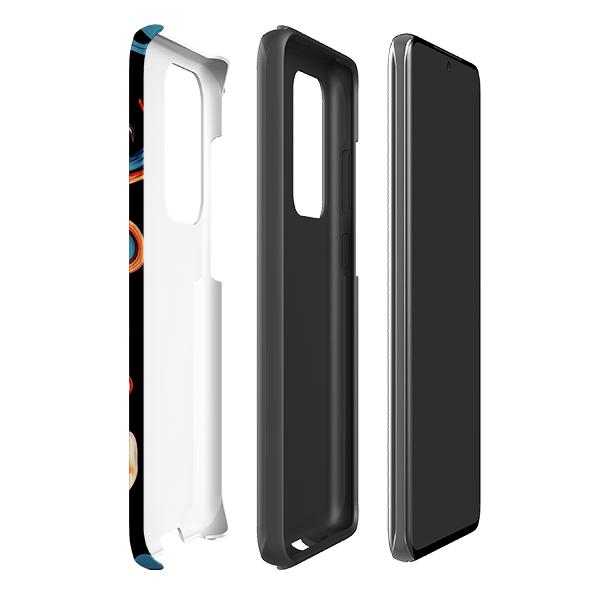 Samsung phone case-Butterscotch-Product Details Raised bevel to protect screen from scratches. Impact resistant polycarbonate shell and shock absorbing inner TPU liner. Secure fit with design wrapping around side of the case and full access to ports. Compatible with Qi-standard wireless charging. Thickness 1/8 inch (3mm), weight 30g. Compatibility See drop down menu for options, please select the right case as we print to order.-Stringberry