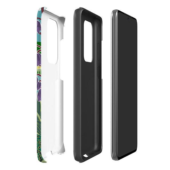 Samsung phone case-Camassias By Kate Heiss-Product Details Raised bevel to protect screen from scratches. Impact resistant polycarbonate shell and shock absorbing inner TPU liner. Secure fit with design wrapping around side of the case and full access to ports. Compatible with Qi-standard wireless charging. Thickness 1/8 inch (3mm), weight 30g. Compatibility See drop down menu for options, please select the right case as we print to order.-Stringberry