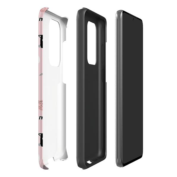 Samsung phone case-Cat-titude-Product Details Raised bevel to protect screen from scratches. Impact resistant polycarbonate shell and shock absorbing inner TPU liner. Secure fit with design wrapping around side of the case and full access to ports. Compatible with Qi-standard wireless charging. Thickness 1/8 inch (3mm), weight 30g. Compatibility See drop down menu for options, please select the right case as we print to order.-Stringberry