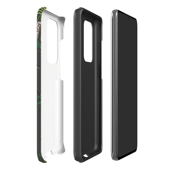 Samsung phone case-Catfield-Product Details Raised bevel to protect screen from scratches. Impact resistant polycarbonate shell and shock absorbing inner TPU liner. Secure fit with design wrapping around side of the case and full access to ports. Compatible with Qi-standard wireless charging. Thickness 1/8 inch (3mm), weight 30g. Compatibility See drop down menu for options, please select the right case as we print to order.-Stringberry