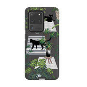 Samsung phone case-Catfield-Product Details Raised bevel to protect screen from scratches. Impact resistant polycarbonate shell and shock absorbing inner TPU liner. Secure fit with design wrapping around side of the case and full access to ports. Compatible with Qi-standard wireless charging. Thickness 1/8 inch (3mm), weight 30g. Compatibility See drop down menu for options, please select the right case as we print to order.-Stringberry