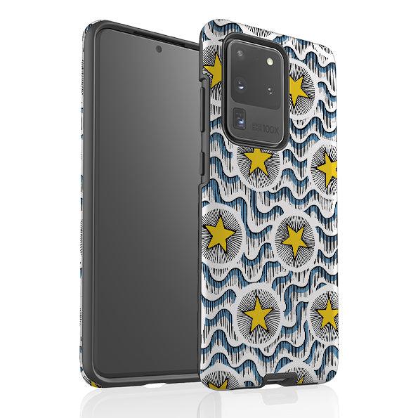Samsung phone case-Celestial By Cressida Bell-Product Details Raised bevel to protect screen from scratches. Impact resistant polycarbonate shell and shock absorbing inner TPU liner. Secure fit with design wrapping around side of the case and full access to ports. Compatible with Qi-standard wireless charging. Thickness 1/8 inch (3mm), weight 30g. Compatibility See drop down menu for options, please select the right case as we print to order.-Stringberry