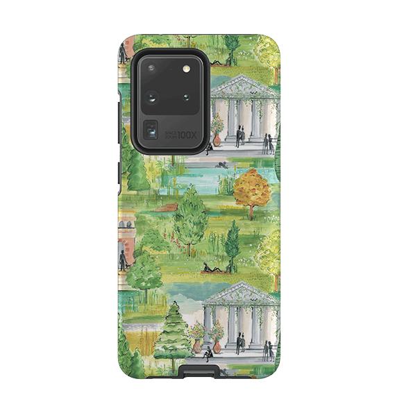 Samsung phone case-Central Park By Sarah Campbell-Product Details Raised bevel to protect screen from scratches. Impact resistant polycarbonate shell and shock absorbing inner TPU liner. Secure fit with design wrapping around side of the case and full access to ports. Compatible with Qi-standard wireless charging. Thickness 1/8 inch (3mm), weight 30g. Compatibility See drop down menu for options, please select the right case as we print to order.-Stringberry