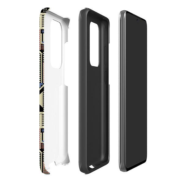 Samsung phone case-Cityscape By Cressida Bell-Product Details Raised bevel to protect screen from scratches. Impact resistant polycarbonate shell and shock absorbing inner TPU liner. Secure fit with design wrapping around side of the case and full access to ports. Compatible with Qi-standard wireless charging. Thickness 1/8 inch (3mm), weight 30g. Compatibility See drop down menu for options, please select the right case as we print to order.-Stringberry