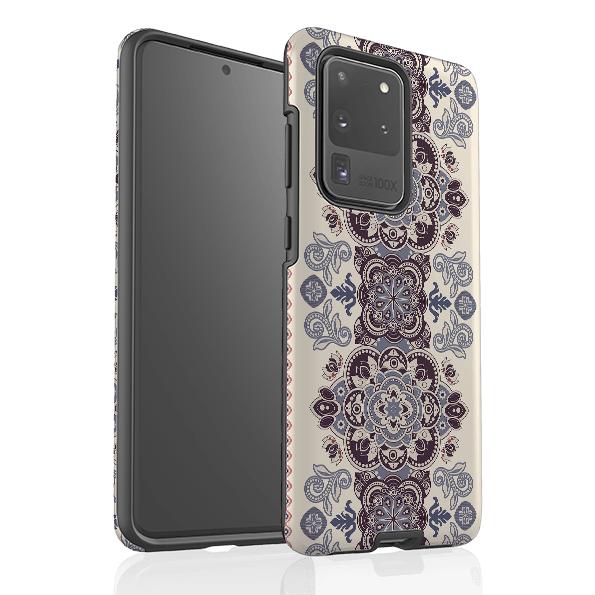 Samsung phone case-Clovelly-Product Details Raised bevel to protect screen from scratches. Impact resistant polycarbonate shell and shock absorbing inner TPU liner. Secure fit with design wrapping around side of the case and full access to ports. Compatible with Qi-standard wireless charging. Thickness 1/8 inch (3mm), weight 30g. Compatibility See drop down menu for options, please select the right case as we print to order.-Stringberry