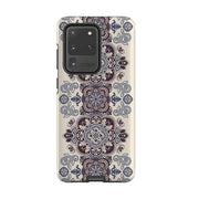 Samsung phone case-Clovelly-Product Details Raised bevel to protect screen from scratches. Impact resistant polycarbonate shell and shock absorbing inner TPU liner. Secure fit with design wrapping around side of the case and full access to ports. Compatible with Qi-standard wireless charging. Thickness 1/8 inch (3mm), weight 30g. Compatibility See drop down menu for options, please select the right case as we print to order.-Stringberry