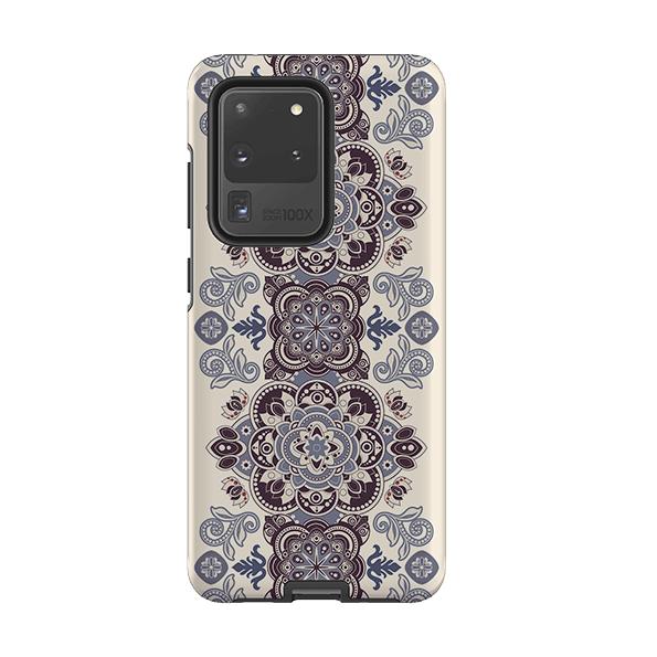 Samsung phone case-Clovelly-Product Details Raised bevel to protect screen from scratches. Impact resistant polycarbonate shell and shock absorbing inner TPU liner. Secure fit with design wrapping around side of the case and full access to ports. Compatible with Qi-standard wireless charging. Thickness 1/8 inch (3mm), weight 30g. Compatibility See drop down menu for options, please select the right case as we print to order.-Stringberry