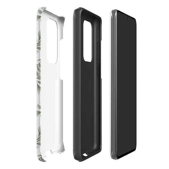 Samsung phone case-Clover-Product Details Raised bevel to protect screen from scratches. Impact resistant polycarbonate shell and shock absorbing inner TPU liner. Secure fit with design wrapping around side of the case and full access to ports. Compatible with Qi-standard wireless charging. Thickness 1/8 inch (3mm), weight 30g. Compatibility See drop down menu for options, please select the right case as we print to order.-Stringberry