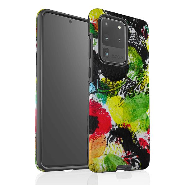 Samsung phone case-Colours By Sarah Campbell-Product Details Raised bevel to protect screen from scratches. Impact resistant polycarbonate shell and shock absorbing inner TPU liner. Secure fit with design wrapping around side of the case and full access to ports. Compatible with Qi-standard wireless charging. Thickness 1/8 inch (3mm), weight 30g. Compatibility See drop down menu for options, please select the right case as we print to order.-Stringberry