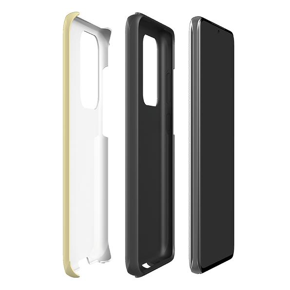 Samsung phone case-Cool Cat-Product Details Raised bevel to protect screen from scratches. Impact resistant polycarbonate shell and shock absorbing inner TPU liner. Secure fit with design wrapping around side of the case and full access to ports. Compatible with Qi-standard wireless charging. Thickness 1/8 inch (3mm), weight 30g. Compatibility See drop down menu for options, please select the right case as we print to order.-Stringberry