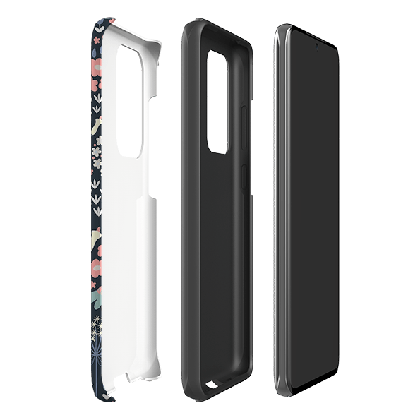 Samsung phone case-Cool Meadow By Suzy Taylor-Product Details Raised bevel to protect screen from scratches. Impact resistant polycarbonate shell and shock absorbing inner TPU liner. Secure fit with design wrapping around side of the case and full access to ports. Compatible with Qi-standard wireless charging. Thickness 1/8 inch (3mm), weight 30g. Compatibility See drop down menu for options, please select the right case as we print to order.-Stringberry