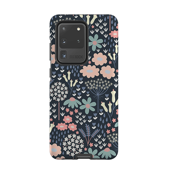 Samsung phone case-Cool Meadow By Suzy Taylor-Product Details Raised bevel to protect screen from scratches. Impact resistant polycarbonate shell and shock absorbing inner TPU liner. Secure fit with design wrapping around side of the case and full access to ports. Compatible with Qi-standard wireless charging. Thickness 1/8 inch (3mm), weight 30g. Compatibility See drop down menu for options, please select the right case as we print to order.-Stringberry