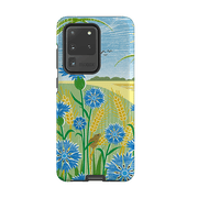 Samsung phone case-Cornflowers By Liane Payne-Product Details Raised bevel to protect screen from scratches. Impact resistant polycarbonate shell and shock absorbing inner TPU liner. Secure fit with design wrapping around side of the case and full access to ports. Compatible with Qi-standard wireless charging. Thickness 1/8 inch (3mm), weight 30g. Compatibility See drop down menu for options, please select the right case as we print to order.-Stringberry