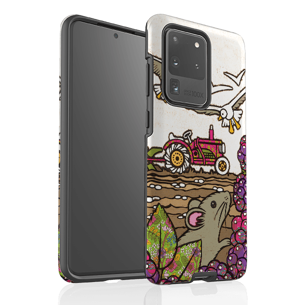 Samsung phone case-Country By Amelia Bowman-Product Details Raised bevel to protect screen from scratches. Impact resistant polycarbonate shell and shock absorbing inner TPU liner. Secure fit with design wrapping around side of the case and full access to ports. Compatible with Qi-standard wireless charging. Thickness 1/8 inch (3mm), weight 30g. Compatibility See drop down menu for options, please select the right case as we print to order.-Stringberry