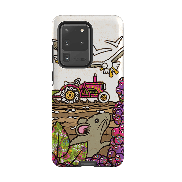 Samsung phone case-Country By Amelia Bowman-Product Details Raised bevel to protect screen from scratches. Impact resistant polycarbonate shell and shock absorbing inner TPU liner. Secure fit with design wrapping around side of the case and full access to ports. Compatible with Qi-standard wireless charging. Thickness 1/8 inch (3mm), weight 30g. Compatibility See drop down menu for options, please select the right case as we print to order.-Stringberry