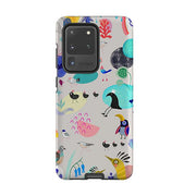 Samsung phone case-Crazybird By Mia Underwood-Product Details Raised bevel to protect screen from scratches. Impact resistant polycarbonate shell and shock absorbing inner TPU liner. Secure fit with design wrapping around side of the case and full access to ports. Compatible with Qi-standard wireless charging. Thickness 1/8 inch (3mm), weight 30g. Compatibility See drop down menu for options, please select the right case as we print to order.-Stringberry