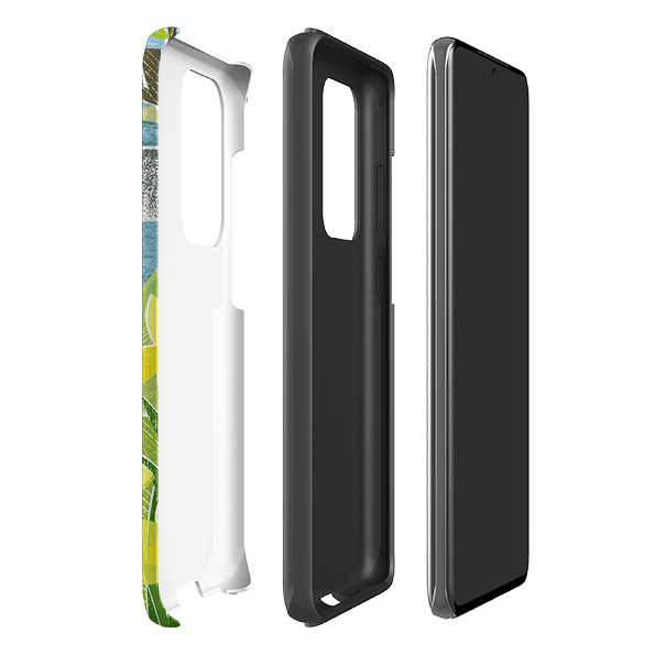 Samsung phone case-Daffs And Ducks By Liane Payne-Product Details Raised bevel to protect screen from scratches. Impact resistant polycarbonate shell and shock absorbing inner TPU liner. Secure fit with design wrapping around side of the case and full access to ports. Compatible with Qi-standard wireless charging. Thickness 1/8 inch (3mm), weight 30g. Compatibility See drop down menu for options, please select the right case as we print to order.-Stringberry