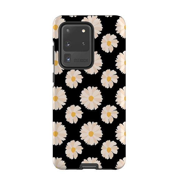 Samsung phone case-Daisies-Product Details Raised bevel to protect screen from scratches. Impact resistant polycarbonate shell and shock absorbing inner TPU liner. Secure fit with design wrapping around side of the case and full access to ports. Compatible with Qi-standard wireless charging. Thickness 1/8 inch (3mm), weight 30g. Compatibility See drop down menu for options, please select the right case as we print to order.-Stringberry