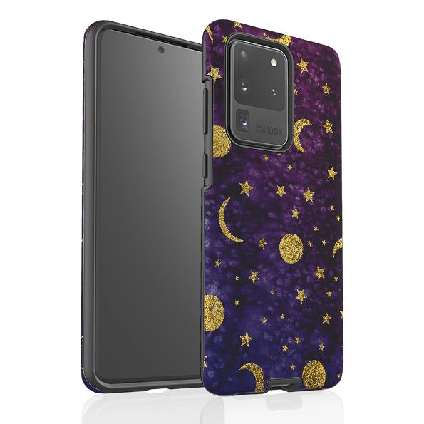 Samsung phone case-Desert Nights-Product Details Raised bevel to protect screen from scratches. Impact resistant polycarbonate shell and shock absorbing inner TPU liner. Secure fit with design wrapping around side of the case and full access to ports. Compatible with Qi-standard wireless charging. Thickness 1/8 inch (3mm), weight 30g. Compatibility See drop down menu for options, please select the right case as we print to order.-Stringberry