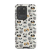 Samsung phone case-Dog Pattern Large-Product Details Raised bevel to protect screen from scratches. Impact resistant polycarbonate shell and shock absorbing inner TPU liner. Secure fit with design wrapping around side of the case and full access to ports. Compatible with Qi-standard wireless charging. Thickness 1/8 inch (3mm), weight 30g. Compatibility See drop down menu for options, please select the right case as we print to order.-Stringberry
