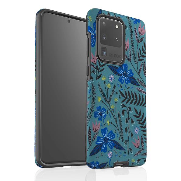 Samsung phone case-Dusk Garden By Lee Foster Wilson-Product Details Raised bevel to protect screen from scratches. Impact resistant polycarbonate shell and shock absorbing inner TPU liner. Secure fit with design wrapping around side of the case and full access to ports. Compatible with Qi-standard wireless charging. Thickness 1/8 inch (3mm), weight 30g. Compatibility See drop down menu for options, please select the right case as we print to order.-Stringberry