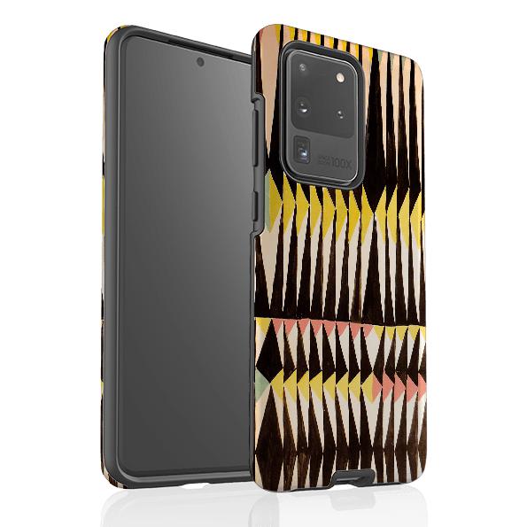 Samsung phone case-Dynamo By Sarah Campbell-Product Details Raised bevel to protect screen from scratches. Impact resistant polycarbonate shell and shock absorbing inner TPU liner. Secure fit with design wrapping around side of the case and full access to ports. Compatible with Qi-standard wireless charging. Thickness 1/8 inch (3mm), weight 30g. Compatibility See drop down menu for options, please select the right case as we print to order.-Stringberry