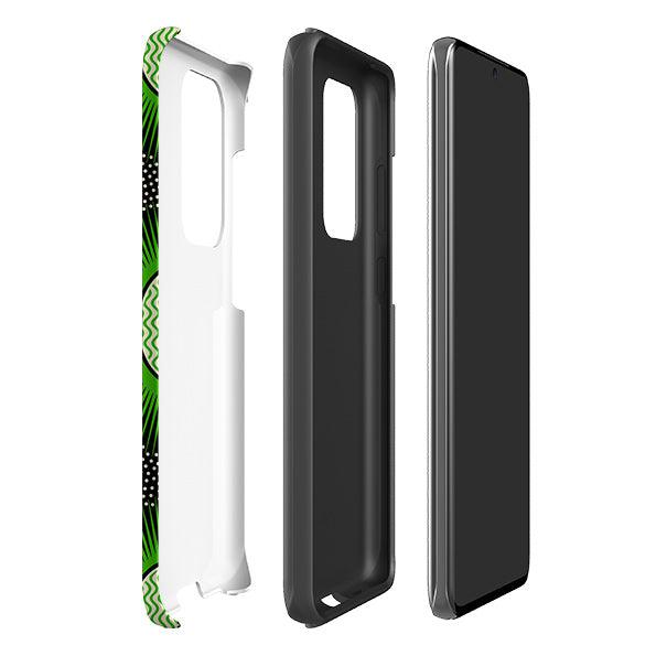 Samsung phone case-Eclipse By Cressida Bell-Product Details Raised bevel to protect screen from scratches. Impact resistant polycarbonate shell and shock absorbing inner TPU liner. Secure fit with design wrapping around side of the case and full access to ports. Compatible with Qi-standard wireless charging. Thickness 1/8 inch (3mm), weight 30g. Compatibility See drop down menu for options, please select the right case as we print to order.-Stringberry