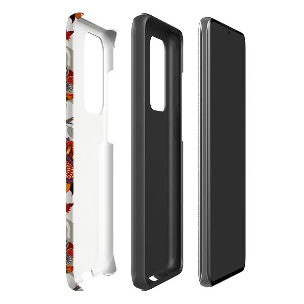 Samsung phone case-Eden Floral-Product Details Raised bevel to protect screen from scratches. Impact resistant polycarbonate shell and shock absorbing inner TPU liner. Secure fit with design wrapping around side of the case and full access to ports. Compatible with Qi-standard wireless charging. Thickness 1/8 inch (3mm), weight 30g. Compatibility See drop down menu for options, please select the right case as we print to order.-Stringberry