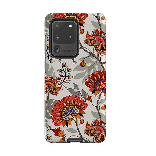 Samsung phone case-Eden Floral-Product Details Raised bevel to protect screen from scratches. Impact resistant polycarbonate shell and shock absorbing inner TPU liner. Secure fit with design wrapping around side of the case and full access to ports. Compatible with Qi-standard wireless charging. Thickness 1/8 inch (3mm), weight 30g. Compatibility See drop down menu for options, please select the right case as we print to order.-Stringberry