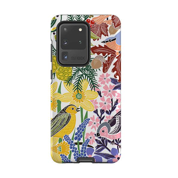 Samsung phone case-Embrace The Seasons By Kate Heiss-Product Details Raised bevel to protect screen from scratches. Impact resistant polycarbonate shell and shock absorbing inner TPU liner. Secure fit with design wrapping around side of the case and full access to ports. Compatible with Qi-standard wireless charging. Thickness 1/8 inch (3mm), weight 30g. Compatibility See drop down menu for options, please select the right case as we print to order.-Stringberry