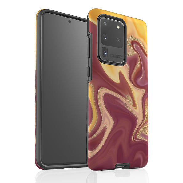 Samsung phone case-Fall (case does not glitter)-Product Details Raised bevel to protect screen from scratches. Impact resistant polycarbonate shell and shock absorbing inner TPU liner. Secure fit with design wrapping around side of the case and full access to ports. Compatible with Qi-standard wireless charging. Thickness 1/8 inch (3mm), weight 30g. Compatibility See drop down menu for options, please select the right case as we print to order.-Stringberry