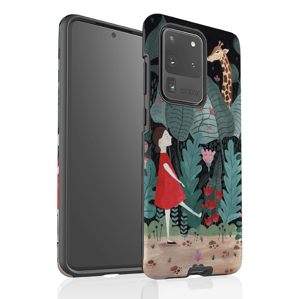Samsung phone case-Fearless By Bex Parkin-Product Details Raised bevel to protect screen from scratches. Impact resistant polycarbonate shell and shock absorbing inner TPU liner. Secure fit with design wrapping around side of the case and full access to ports. Compatible with Qi-standard wireless charging. Thickness 1/8 inch (3mm), weight 30g. Compatibility See drop down menu for options, please select the right case as we print to order.-Stringberry