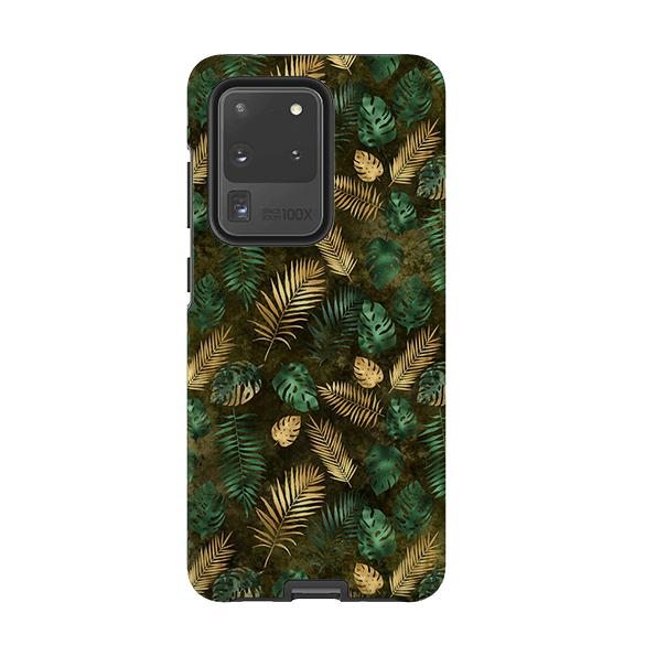 Samsung phone case-Feather Greens-Product Details Raised bevel to protect screen from scratches. Impact resistant polycarbonate shell and shock absorbing inner TPU liner. Secure fit with design wrapping around side of the case and full access to ports. Compatible with Qi-standard wireless charging. Thickness 1/8 inch (3mm), weight 30g. Compatibility See drop down menu for options, please select the right case as we print to order.-Stringberry