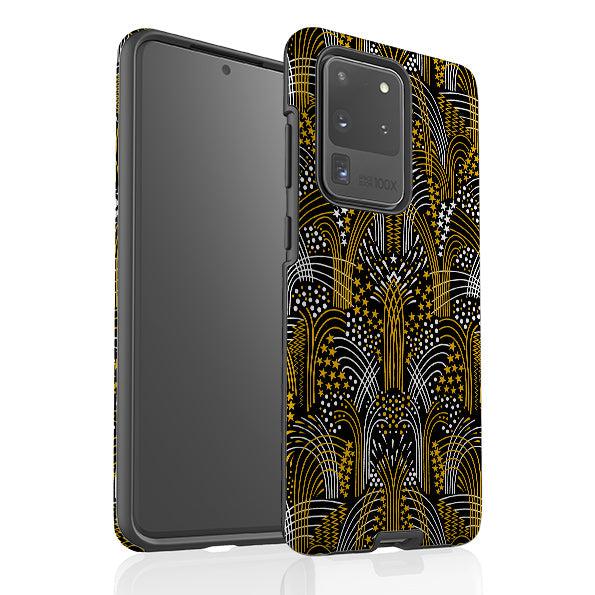 Samsung phone case-Fireworks By Cressida Bell-Product Details Raised bevel to protect screen from scratches. Impact resistant polycarbonate shell and shock absorbing inner TPU liner. Secure fit with design wrapping around side of the case and full access to ports. Compatible with Qi-standard wireless charging. Thickness 1/8 inch (3mm), weight 30g. Compatibility See drop down menu for options, please select the right case as we print to order.-Stringberry