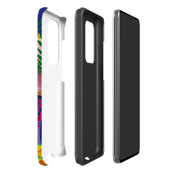 Samsung phone case-Fish By Mia Underwood-Product Details Raised bevel to protect screen from scratches. Impact resistant polycarbonate shell and shock absorbing inner TPU liner. Secure fit with design wrapping around side of the case and full access to ports. Compatible with Qi-standard wireless charging. Thickness 1/8 inch (3mm), weight 30g. Compatibility See drop down menu for options, please select the right case as we print to order.-Stringberry