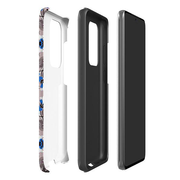 Samsung phone case-Flora And Fauna By Mia Underwood-Product Details Raised bevel to protect screen from scratches. Impact resistant polycarbonate shell and shock absorbing inner TPU liner. Secure fit with design wrapping around side of the case and full access to ports. Compatible with Qi-standard wireless charging. Thickness 1/8 inch (3mm), weight 30g. Compatibility See drop down menu for options, please select the right case as we print to order.-Stringberry