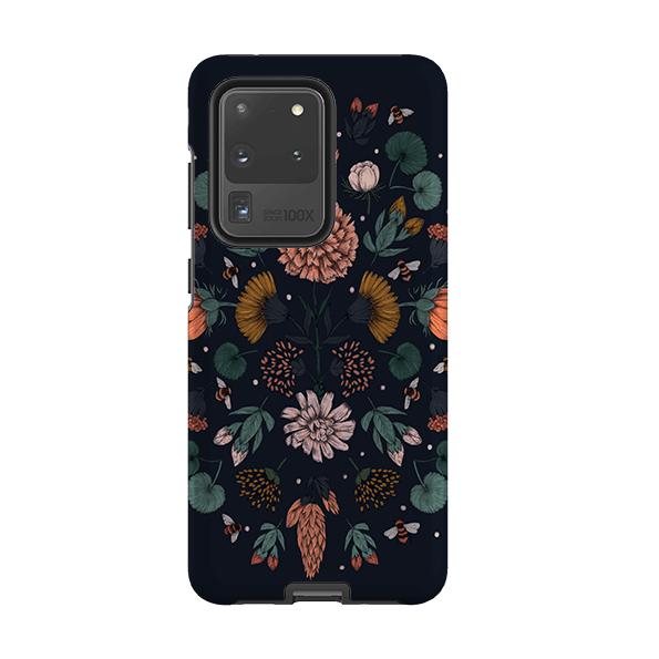 Samsung phone case-Floral By Jade Mosinski-Product Details Raised bevel to protect screen from scratches. Impact resistant polycarbonate shell and shock absorbing inner TPU liner. Secure fit with design wrapping around side of the case and full access to ports. Compatible with Qi-standard wireless charging. Thickness 1/8 inch (3mm), weight 30g. Compatibility See drop down menu for options, please select the right case as we print to order.-Stringberry