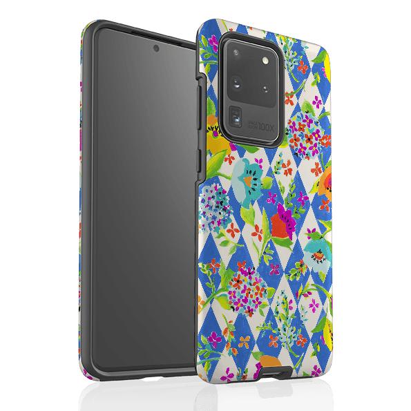 Samsung phone case-Florality By Sarah Campbell-Product Details Raised bevel to protect screen from scratches. Impact resistant polycarbonate shell and shock absorbing inner TPU liner. Secure fit with design wrapping around side of the case and full access to ports. Compatible with Qi-standard wireless charging. Thickness 1/8 inch (3mm), weight 30g. Compatibility See drop down menu for options, please select the right case as we print to order.-Stringberry