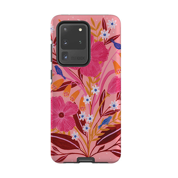 Samsung phone case-Flowers By Lee Foster Wilson-Product Details Raised bevel to protect screen from scratches. Impact resistant polycarbonate shell and shock absorbing inner TPU liner. Secure fit with design wrapping around side of the case and full access to ports. Compatible with Qi-standard wireless charging. Thickness 1/8 inch (3mm), weight 30g. Compatibility See drop down menu for options, please select the right case as we print to order.-Stringberry