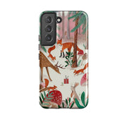 Samsung phone case-Forest Gifts By Caroline Bonne Muller-Product Details Raised bevel to protect screen from scratches. Impact resistant polycarbonate shell and shock absorbing inner TPU liner. Secure fit with design wrapping around side of the case and full access to ports. Compatible with Qi-standard wireless charging. Thickness 1/8 inch (3mm), weight 30g. Compatibility See drop down menu for options, please select the right case as we print to order.-Stringberry