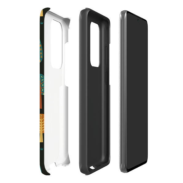 Samsung phone case-Forest Midnight By Suzy Taylor-Product Details Raised bevel to protect screen from scratches. Impact resistant polycarbonate shell and shock absorbing inner TPU liner. Secure fit with design wrapping around side of the case and full access to ports. Compatible with Qi-standard wireless charging. Thickness 1/8 inch (3mm), weight 30g. Compatibility See drop down menu for options, please select the right case as we print to order.-Stringberry