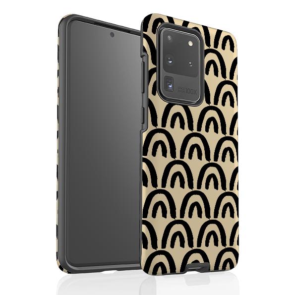 Samsung phone case-Fortunate-Product Details Raised bevel to protect screen from scratches. Impact resistant polycarbonate shell and shock absorbing inner TPU liner. Secure fit with design wrapping around side of the case and full access to ports. Compatible with Qi-standard wireless charging. Thickness 1/8 inch (3mm), weight 30g. Compatibility See drop down menu for options, please select the right case as we print to order.-Stringberry