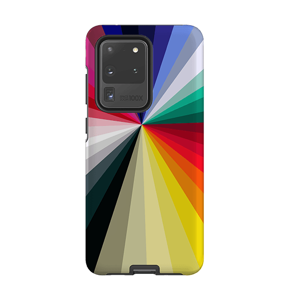 Samsung phone case-Full Spectrum By Kitty Joseph-Product Details Raised bevel to protect screen from scratches. Impact resistant polycarbonate shell and shock absorbing inner TPU liner. Secure fit with design wrapping around side of the case and full access to ports. Compatible with Qi-standard wireless charging. Thickness 1/8 inch (3mm), weight 30g. Compatibility See drop down menu for options, please select the right case as we print to order.-Stringberry