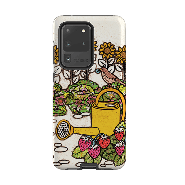 Samsung phone case-Garden 1 By Amelia Bowman-Product Details Raised bevel to protect screen from scratches. Impact resistant polycarbonate shell and shock absorbing inner TPU liner. Secure fit with design wrapping around side of the case and full access to ports. Compatible with Qi-standard wireless charging. Thickness 1/8 inch (3mm), weight 30g. Compatibility See drop down menu for options, please select the right case as we print to order.-Stringberry