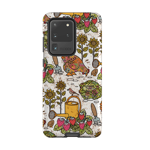 Samsung phone case-Garden By Amelia Bowman-Product Details Raised bevel to protect screen from scratches. Impact resistant polycarbonate shell and shock absorbing inner TPU liner. Secure fit with design wrapping around side of the case and full access to ports. Compatible with Qi-standard wireless charging. Thickness 1/8 inch (3mm), weight 30g. Compatibility See drop down menu for options, please select the right case as we print to order.-Stringberry