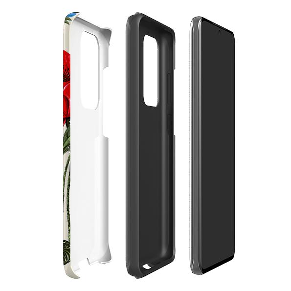 Samsung phone case-Garden Delight-Product Details Raised bevel to protect screen from scratches. Impact resistant polycarbonate shell and shock absorbing inner TPU liner. Secure fit with design wrapping around side of the case and full access to ports. Compatible with Qi-standard wireless charging. Thickness 1/8 inch (3mm), weight 30g. Compatibility See drop down menu for options, please select the right case as we print to order.-Stringberry
